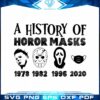 A History Of Horror Masks SVG Funny Halloween SVG