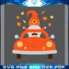 Autumn Retro Car Cute Fall Gnome SVG Cutting Files