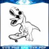 Dino on Skateboard T-Rex Tyrannosaurus SVG