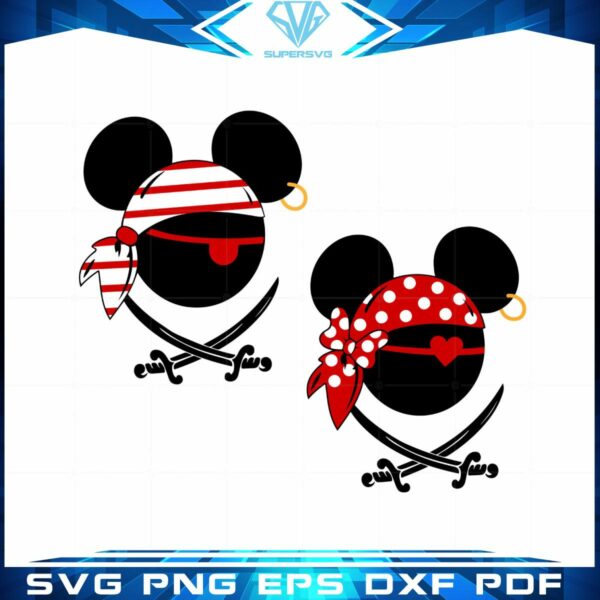 Disney Mouse Pirates SVG Family Vacation