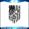 Fishing American Flag Vector SVG Cutting File