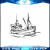 Fishing Boat Fisherman SVG Cutting File