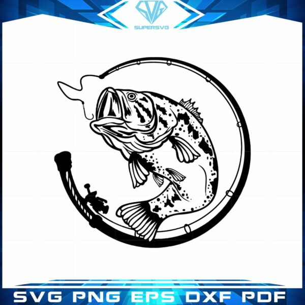 Fishing Man Vector SVG Cutting File