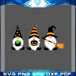 Halloween Gnomes Fall Gnome Clipart SVG Cutting Files