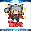 Marvel Thor Chibi SVG, Cute Superhero Thor SVG