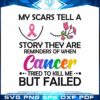 My Scars Tell A Story Breast Cancer Awareness Quotes SVG