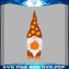 Thanksgiving Gnome Holding Pumpkin SVG Cutting File