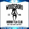 Woodsboro Horror Film Club SVG EST 1996