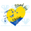 Stand For Ukraine Heart PNG Sublimation
