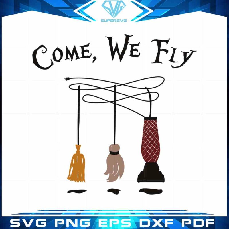 come-we-fly-broom-tshirt-graphic-designs