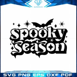 Spooky Season Halloween Vibes SVG for Personal and Commercial Uses