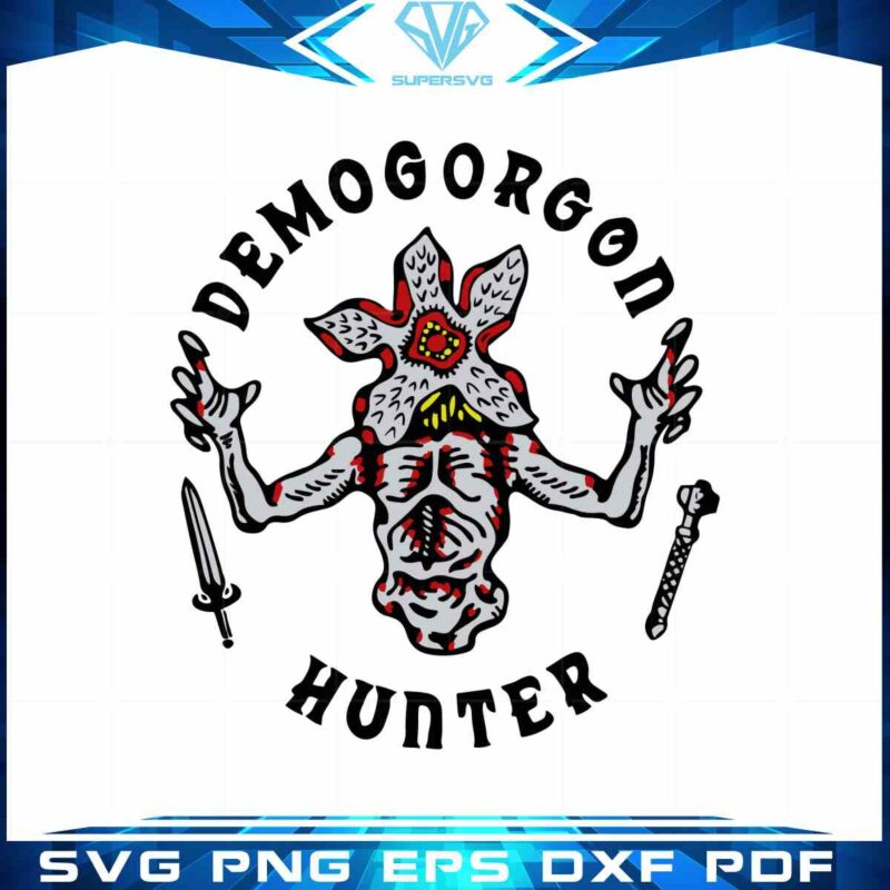 stranger-things-demogorgon-hunter-tshirt-design-svg-file-silhouette-diy-craft