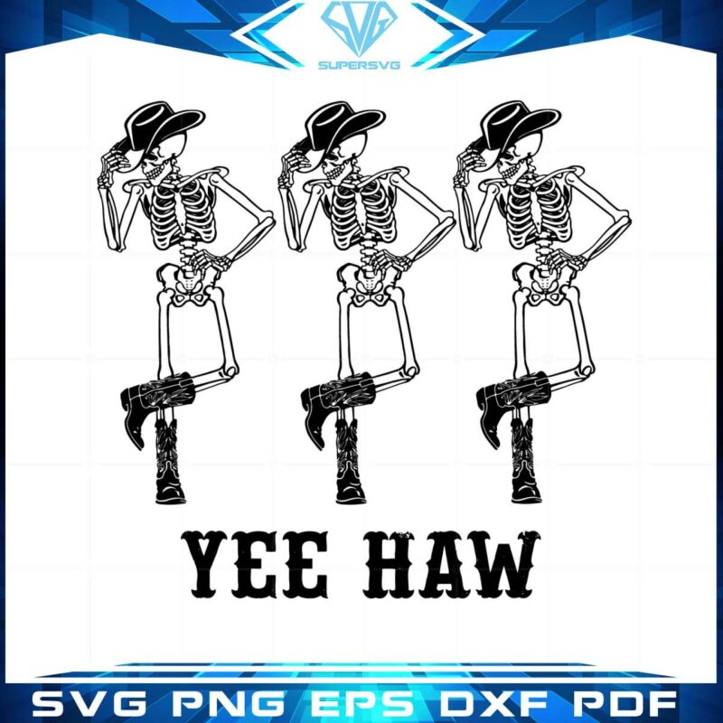 halloween-skeleton-svg-cowboy-yee-haw-cutting-files