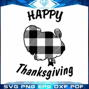 Thanksgiving Black Turkey Gift SVG Best Graphic Designs Cutting Files