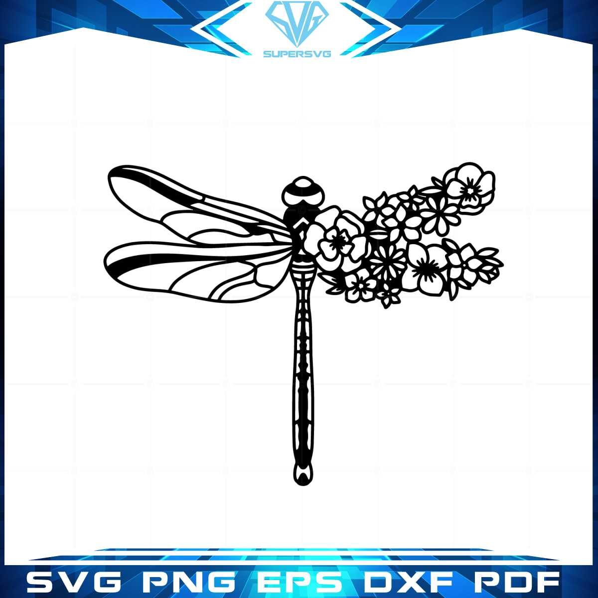 mandala-dragonfly-floral-svg-for-cricut-sublimation-files