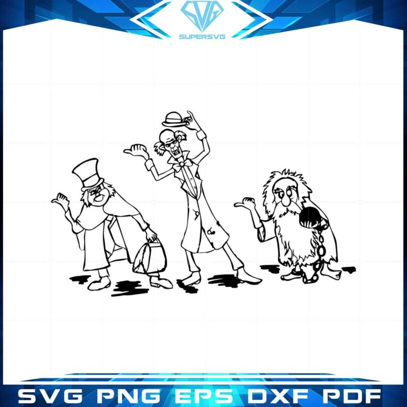 hitchhiking-ghosts-character-svg-haunted-mansion-sketch-cutting-file