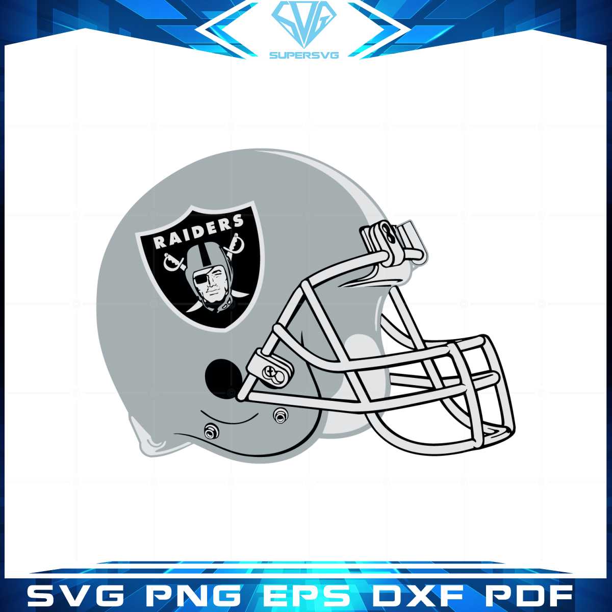 Las Vegas Raiders Logo Helmet NFL Team SVG Designs Files