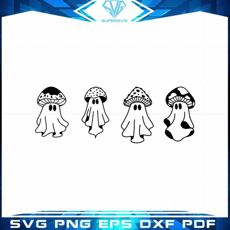 cute-ghost-magic-mushroom-bundle-svg-graphic-designs-files