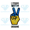 I Stand With Ukraine Hand PNG Sublimation