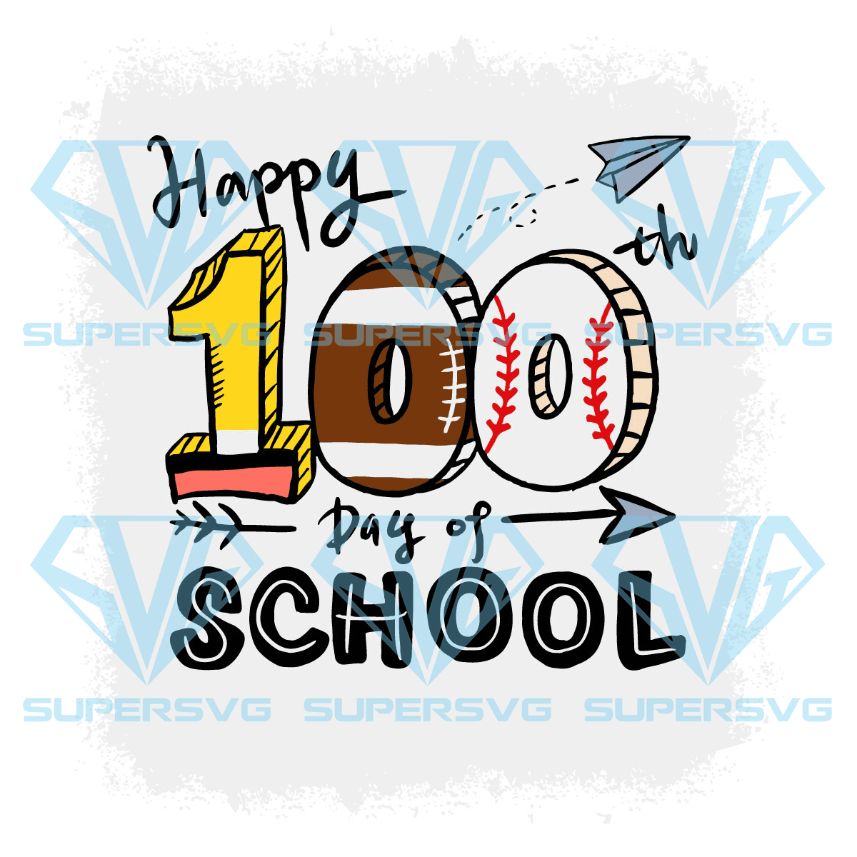 Happy 100th Day Of School Cricut Svg Files, School Activity Svg