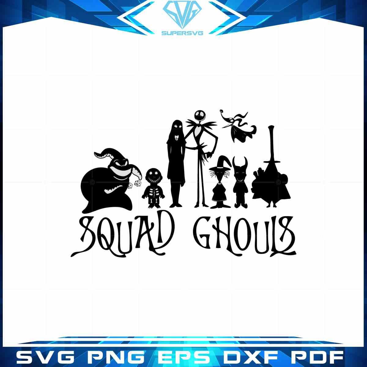 the-nightmare-before-christmas-svg-squad-ghouls-cutting-file