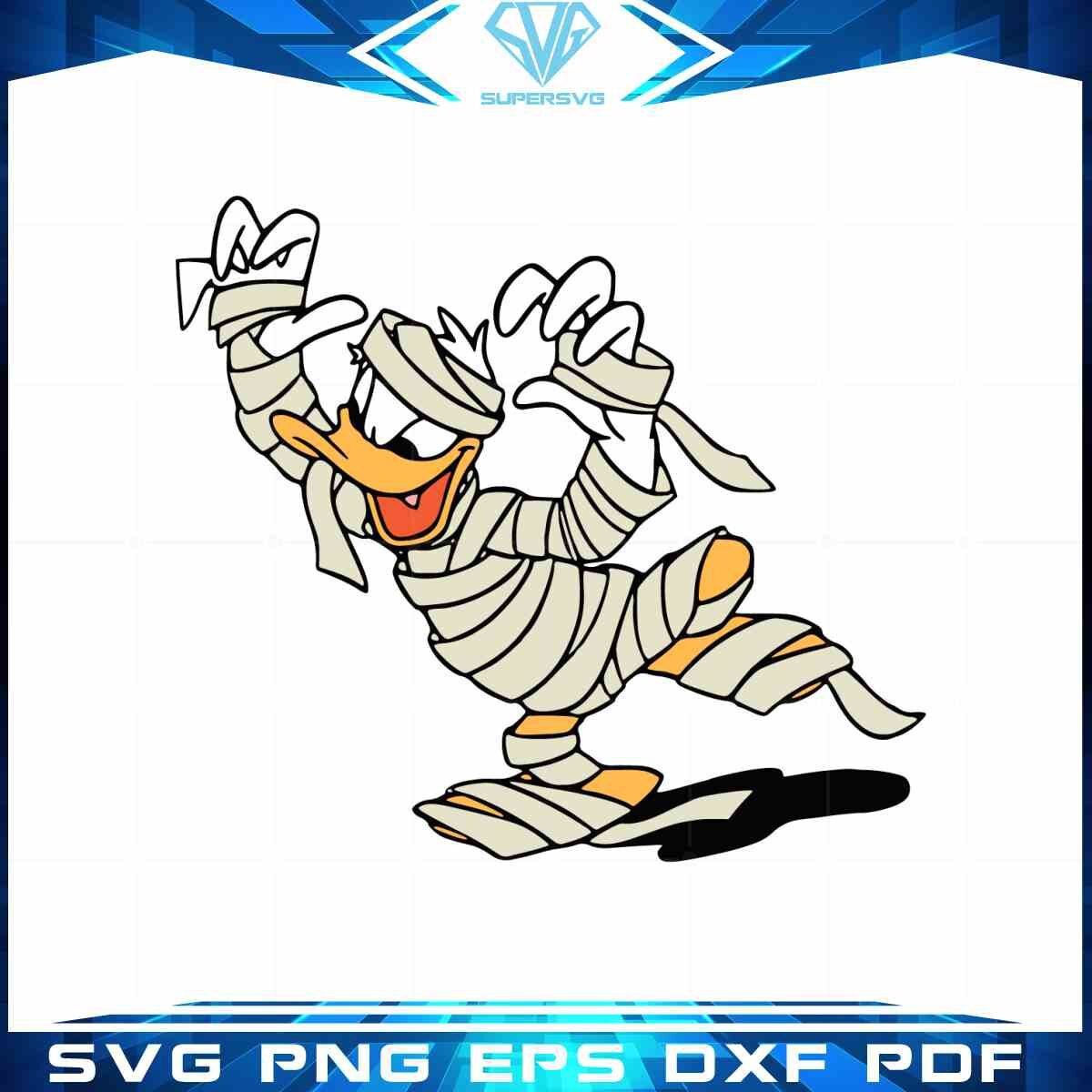 mummy-donald-duck-svg-halloween-disney-cutting-digital-files