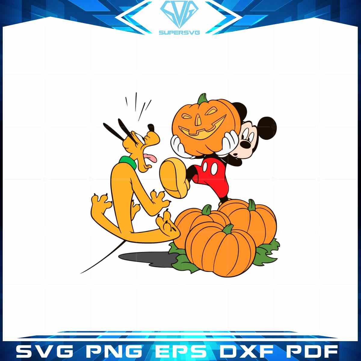 pluto-and-mickey-pumpkin-halloween-svg-cutting-digital-files