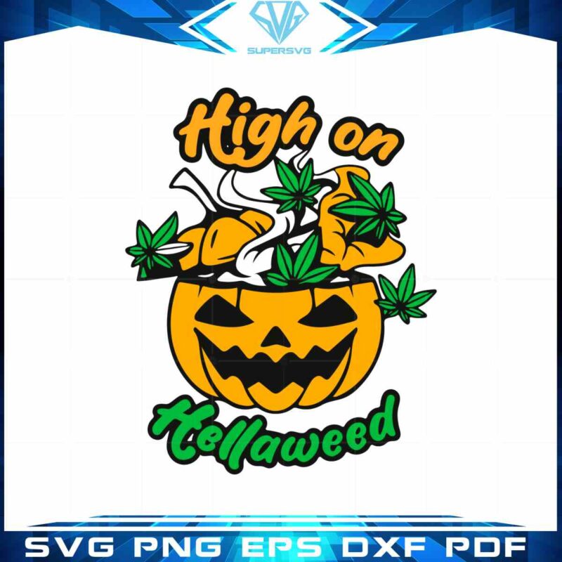 pumpkin-cannabis-svg-high-on-hellaweed-cutting-digital-files