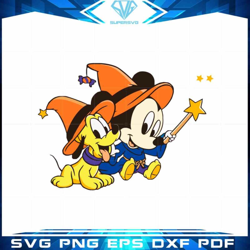 baby-witch-mickey-and-pluto-svg-halloween-disney-graphic-design-cutting-file
