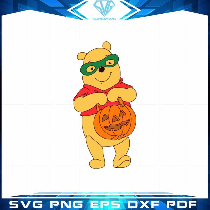 pooh-bear-halloween-pumpkin-svg-graphic-design-cutting-file