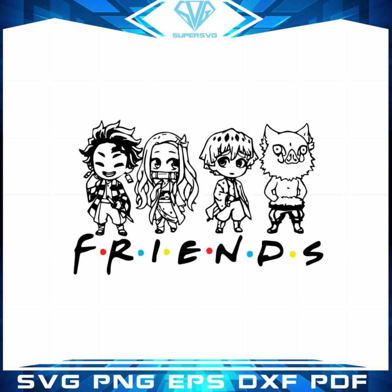 anime-character-friends-svg-japanese-cartoon-hand-drawn-graphic-design-file
