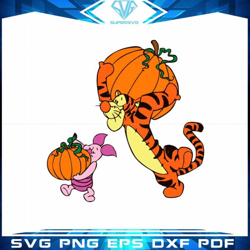 halloween-tigger-and-piglet-pumpkin-vector-best-svg-cutting-digital-files