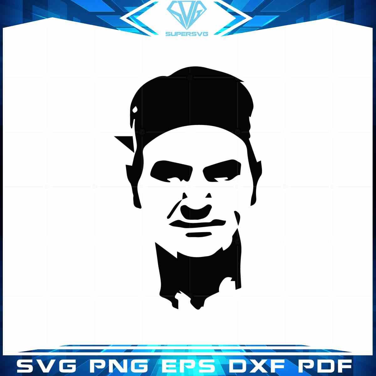 roger-federer-svg-professional-tennis-player-vector-graphic-design-file