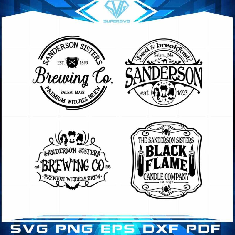 sanderson-sister-black-flame-bundle-logo-brand-svg-graphic-designs-files