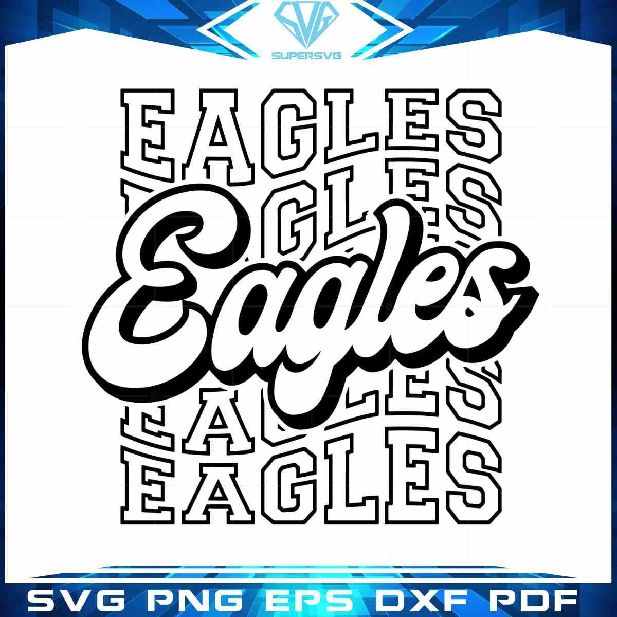 eagles-team-retro-football-players-svg-best-graphic-design-cutting-file