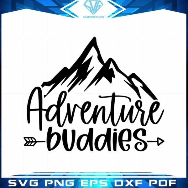 Hiking Nature Adventure Buddies Image Svg Graphic Design Cutting File