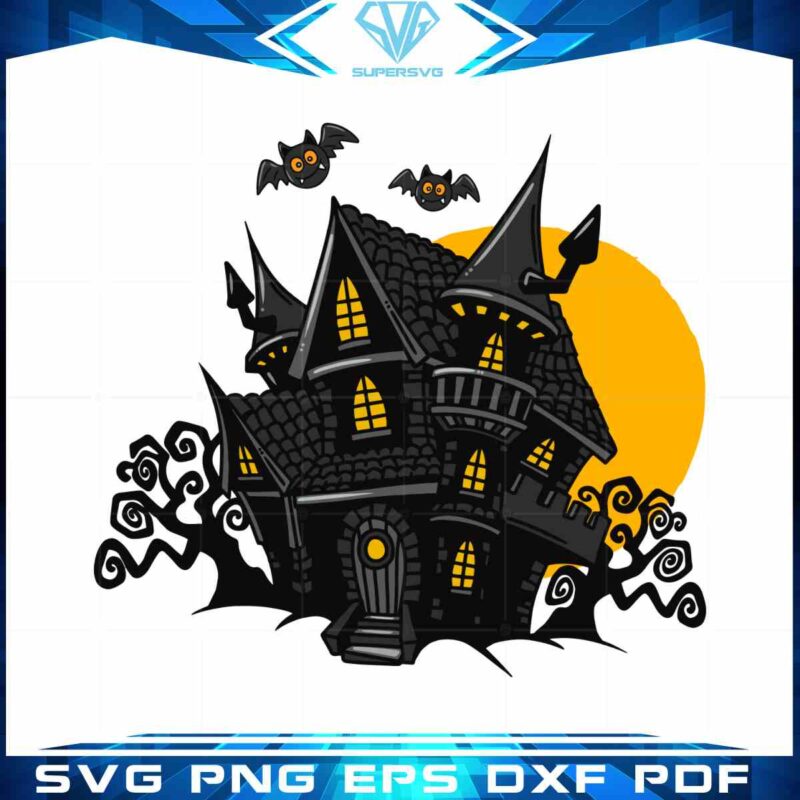 halloween-house-scary-bats-spooky-svg-files-silhouette-diy-craft