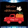 Happy Fall Season Pumpkin Farm Truck SVG for Cricut Files
