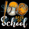 Baseball 100 Days of School Cricut Svg Files, Happy 100th Day Svg