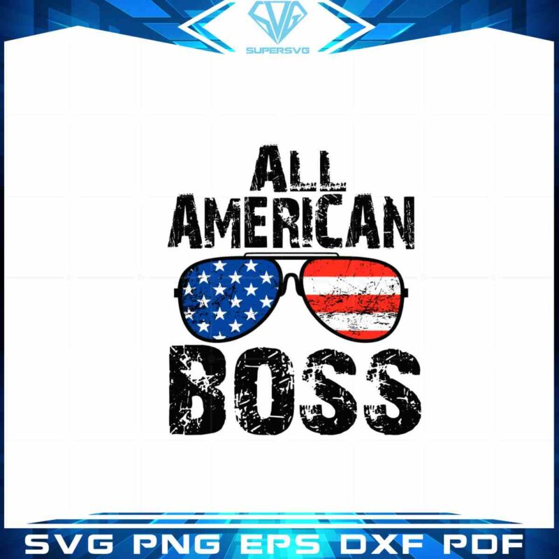 all-american-boss-retro-svg-american-flag-glasses-file-for-cricut
