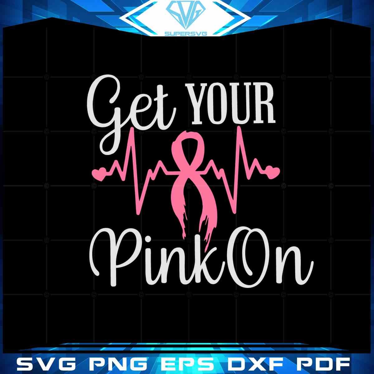 get-your-pink-on-svg-heartbeat-pink-ribbon-cancer-cutting-digital-file