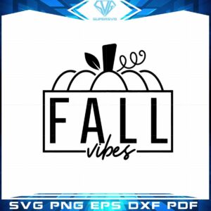 Fall Vibes Pumpkin Thanksgiving SVG Files for Cricut Sublimation Files