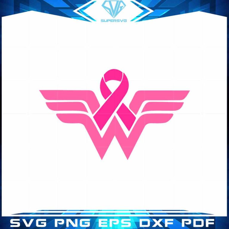 Woman Cancer Ribbon SVG Breast Cancer Awareness Cutting Digital File