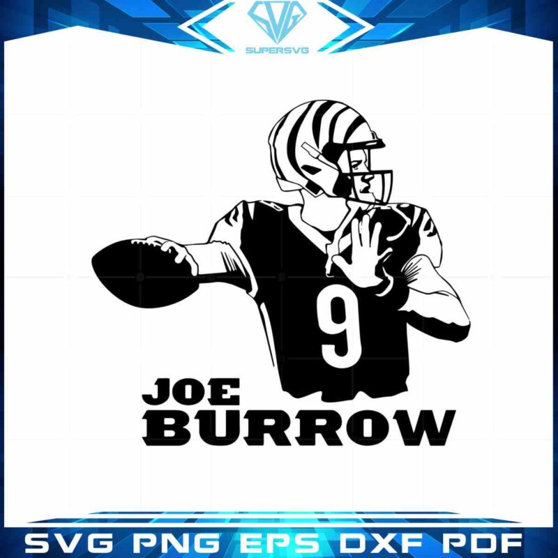 joe-burrow-bengal-player-for-cameo-svg-best-graphic-designs-files
