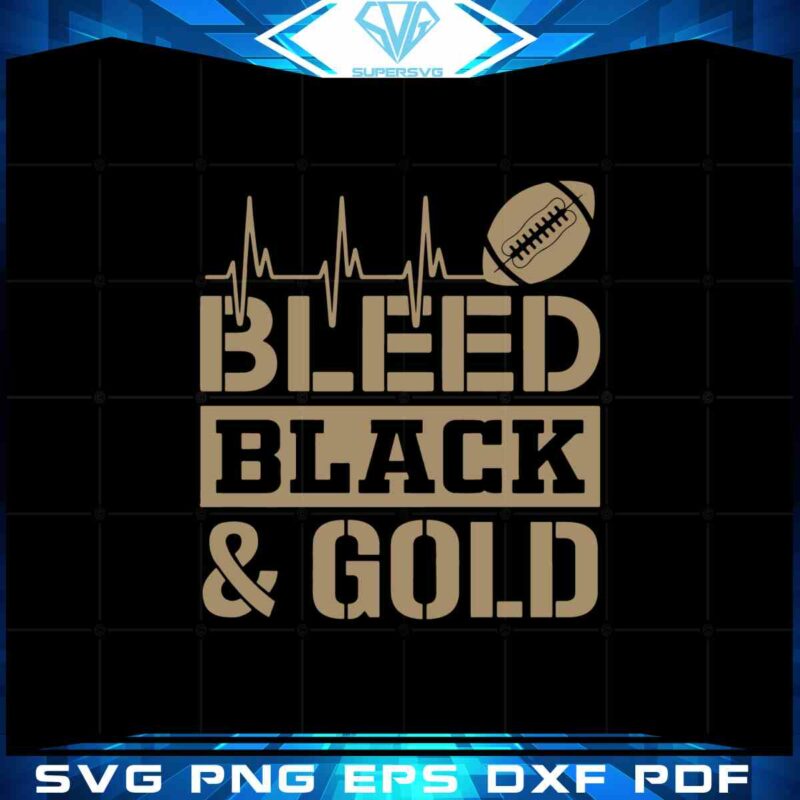 i-bleed-black-and-gold-svg-saints-football-cutting-digital-files