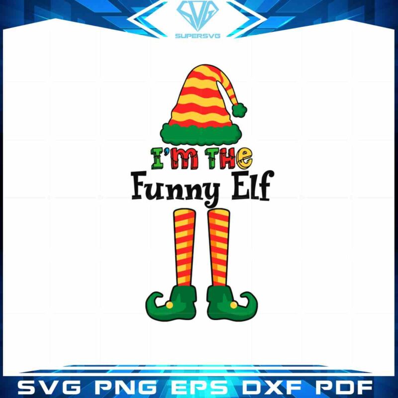 im-the-funny-elf-svg-gift-for-christmas-cutting-digital-files
