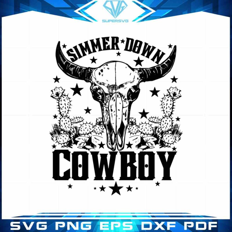 cow-skull-simmer-down-cowboy-vector-svg-files-for-cricut-sublimation-files