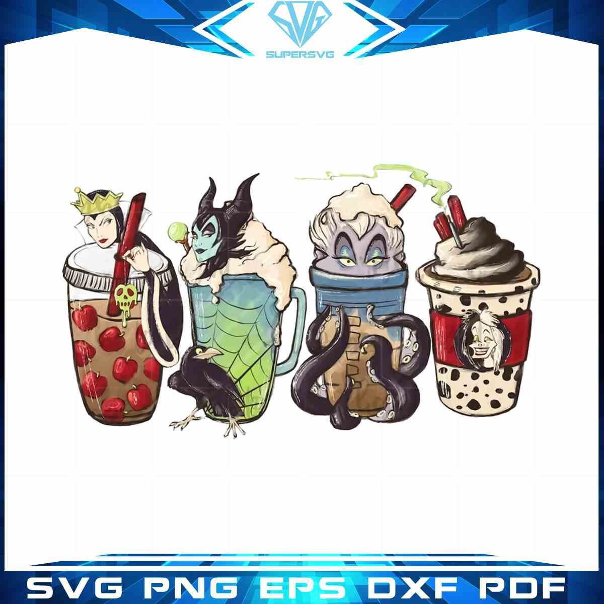 villains-latte-disney-character-coffee-png-sublimation-designs-file