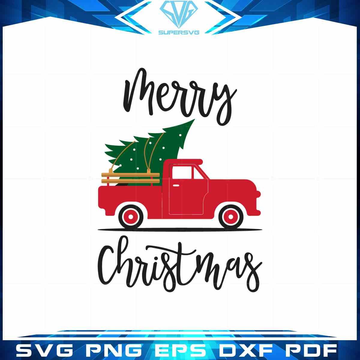 merry-christmas-red-truck-tree-svg-for-cricut-sublimation-files