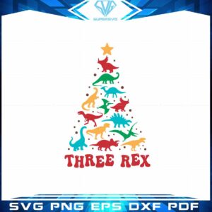 three-rex-christmas-dinosaur-tree-svg-graphic-design-cutting-file
